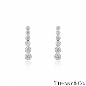Tiffany & Co. Platinum Jazz Diamond Earrings Tiffany & Co. Platinum Jazz Diamond Earrings